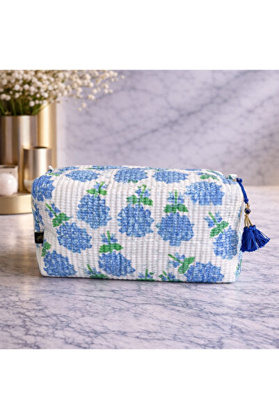 Tohfa Luxe Roya Handmade Block Printed Pouch - Large