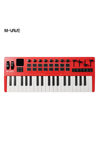 M-VAVE SMK-37 PRO MIDI Klavye – 37 Tuş, Aftertouch, Kontrol Pad’ler