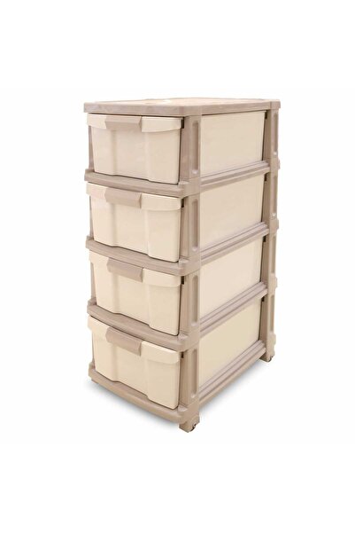 JCJ Plastic Drawer 4Tiers Assorted Color