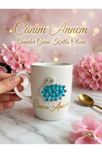 LAYLAEVENTS Lüx Kedi broş figürlü Kişiye özel isimli Kupa/mug