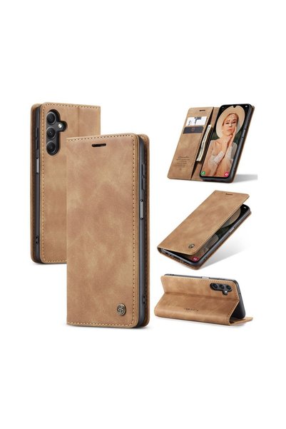 Caseme 013 Retro Θήκη Βιβλίο Brown (Samsung Galaxy A16 4G / 5G)