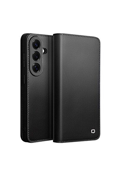 QIALINO Δερμάτινη Θήκη Βιβλίο Black (Samsung Galaxy S26 5G)