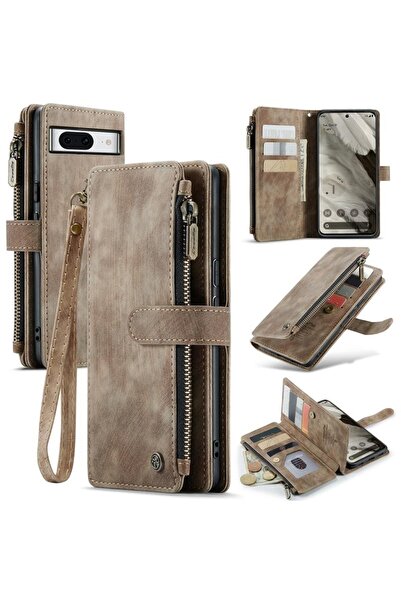 Caseme C30 Multifunctional Θήκη Πορτοφόλι Brown (Google Pixel 8 5G)