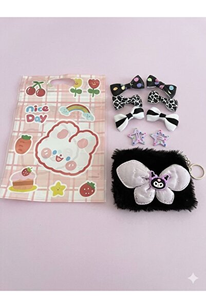 icha Girl's Surprise Buckle Set with Wallet, Bow and Star Buckle, 9-Piece Gif...