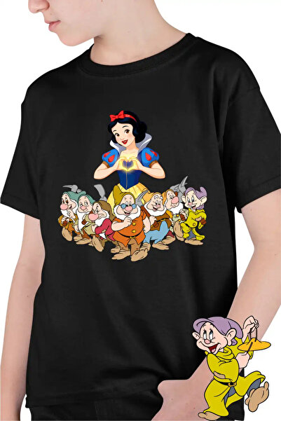 OEM Tricou Copii Baieti Alba ca Zapada cei 7 pitici