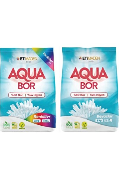 libescarf Bor-on Aquabor Toz Çamaşır Deterjanı 24 kg 160 Yıkama Renkli ve Bey...