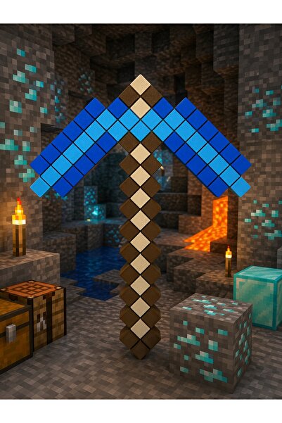 SCOWETTO 3D Baskılı Minecraft Temalı ( Kılıç Balta Kazma Kürek Çapa ) Eğitici...