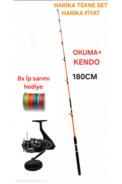 Okuma Wave Power WP-6000A1 Olta Makinesi+Kendo Holiday Boat 1.80m 100-250gr 2...