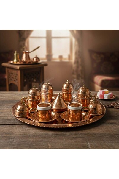 Yardımcı Bakır Since 1997 طقم أكواب نحاسية لـ 6 أشخاص
