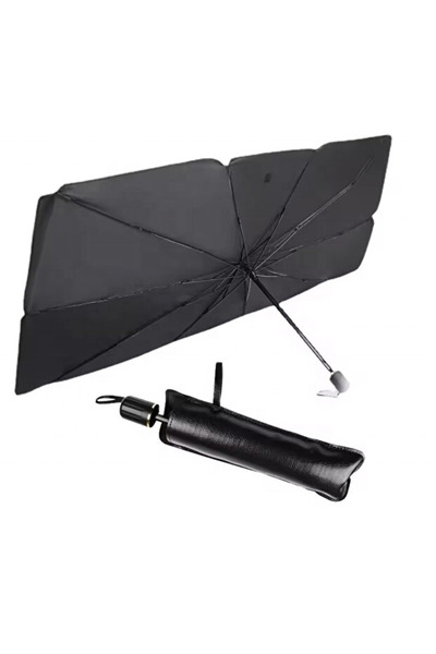 Generic Foldable Car Sunshade Umbrella 150×80cm Reflective Windshield Cover 1...