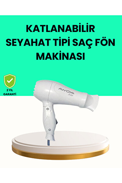 silky glows Foldable Travel Type Hair Dryer Dual Stage Adjustment