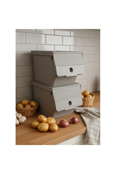 OSKA GLOBAL Vizon 2-Piece 13.5 Lt Modubox Storage Container with Sliding Lid ...