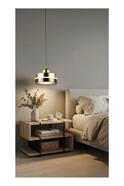 spolux Modern Lighting, Single pendent, Light, Mondern Gold & Black Colored pendent, 14x12x120 cm, Suitable for caffe shop, bedroom and living room, kitchen island