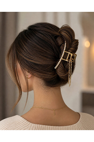 gozdeasutayaccessory Mini Dangling Stone Clasp