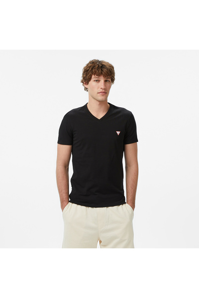 Guess Core Slim Fit Erkek Siyah T-Shirt