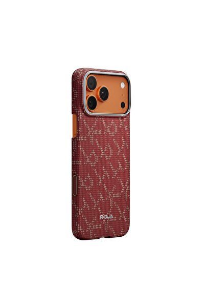 PITAKA Husă Ultra-Subțire MagSafe din Aramidă pentru iPhone 17 Pro - Roșu