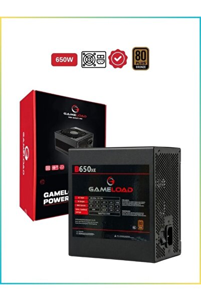 GAMELOAD Atx-B650xe 650w 80+ Bronze Power Supply 12cm Fanlı Atx Güç Kaynağı