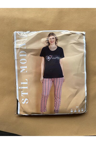 Mihra Stil Moda 2'li Alt-Üst Pijama Takımı