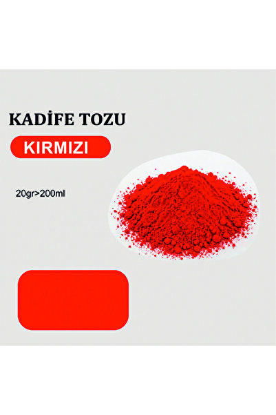 STENCİLTASARIM Stencil Tasarım Kırmızı Kadife Tozu 20 gr (200ml)