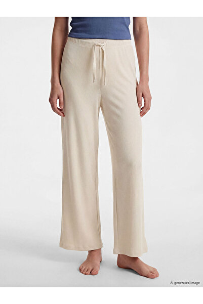 LC Waikiki Elastic Waist Corded Fabric Women's Pajama Bottoms