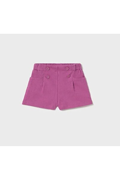 MAYORAL Baby Girl Button Detailed Shorts 0-2 Years Fuchsia