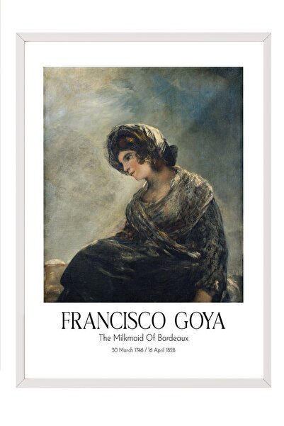 Postifull Francisco Goya - Mladića iz Bordo, slika u belom okviru, umetnička ...