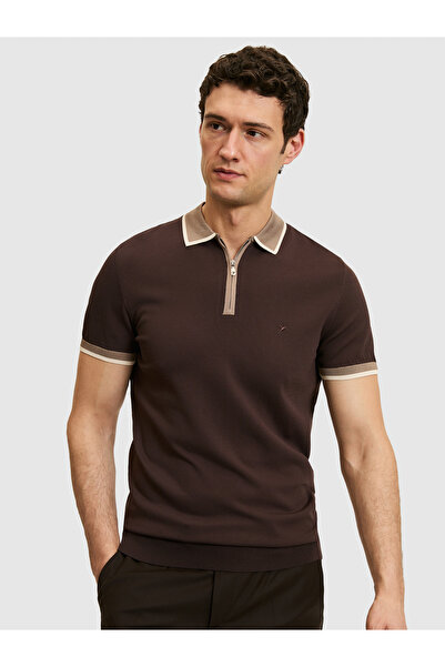 Cacharel Kahverengi Slim Fit Kazak 50326034-VR029