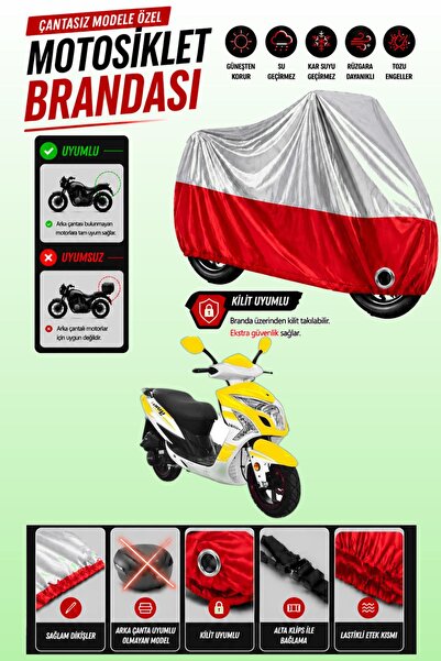 Cemku Twin Top Gray - Bottom Red Yuki Yb 150 Jumb.O Compatible Engine Tarpaul...