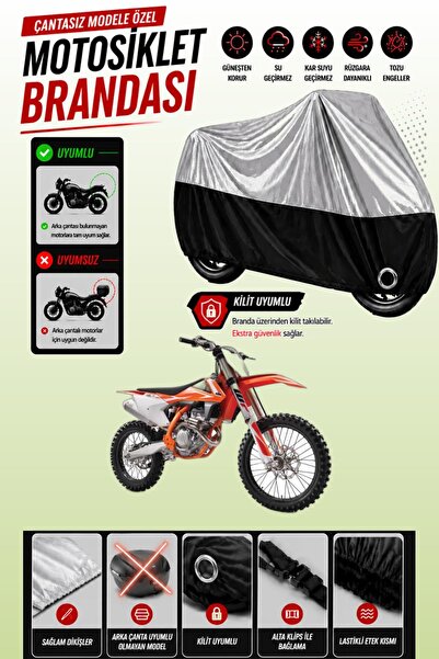 Cemku Twin غطاء محرك متوافق مع KTM 250 SXF باللون الرمادي من الأعلى والأسود م...