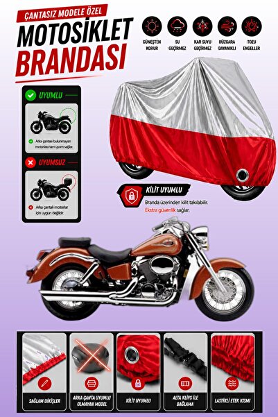 Cemku Twin Top Gray - Bottom Red Honda Vt 750 Shadow Ace Compatible Engine Co...