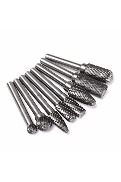 Scule Set de 8 freze mari din carbură de 6mm pentru metal
