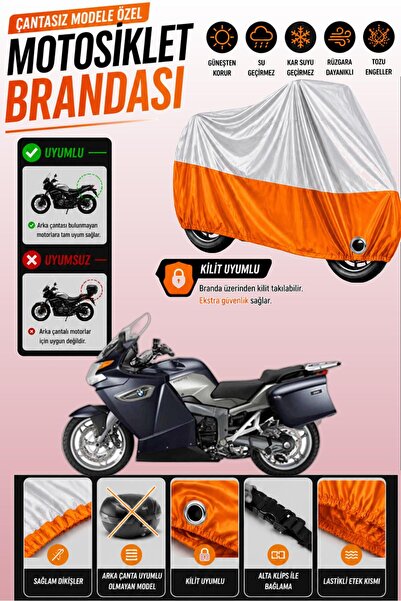 Cemku Twin Top Gray - Bottom Orange Bmw K 1300 Gt Compatible Engine Cover, Re...