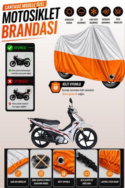 Cemku Twin Top Gray - Bottom Orange Kuba Reiz 50 Compatible Engine Cover, Rea...