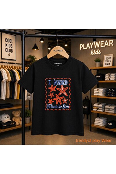 playwear Sea Star 2026 Νέα σεζόν με στάμπα 100% παιδικό unisex μπλουζάκι 5 6 ...
