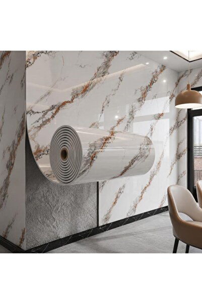 Renkli Duvarlar 60cm x 3 Metre Tek Parça Yapışkanlı Rulo Oxis Naturel Kayrak ...