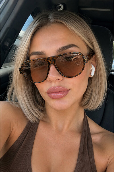 Goldmine Unisex Quinn Sunglasses Uv400 Leopard Brown
