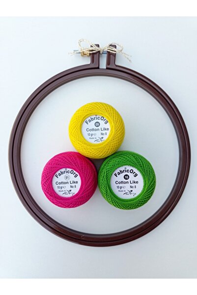 fabricorg Modern Nakış Başlangıç Kiti BAHAR ÇİÇEKLERİ (SET-5)