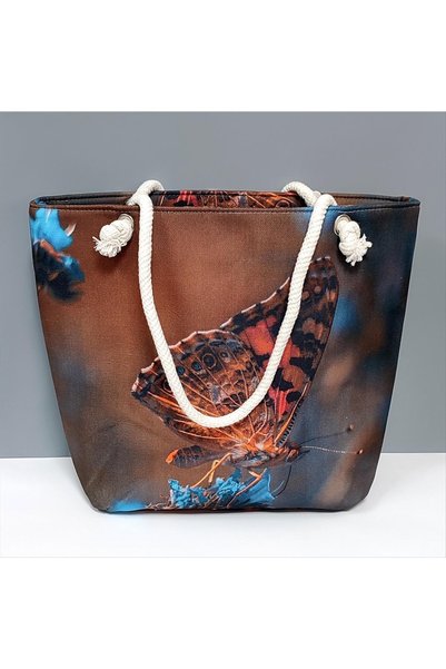 ZERO LAND Depomix Patterned (51447) Beach Bag-Brown