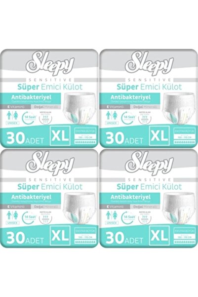 Sleepy Sensitive Emici Külot Xlarge 120 Adet 4x30 Paket XL