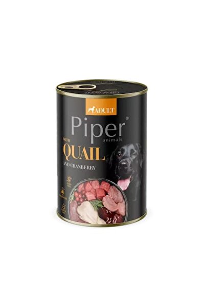 Piper Hrană umedă pentru câini adulți cu carne de prepeliță și merișoare, 400 g
