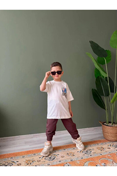 kidstalya Nba Printed Long Bottom Kids Summer Set