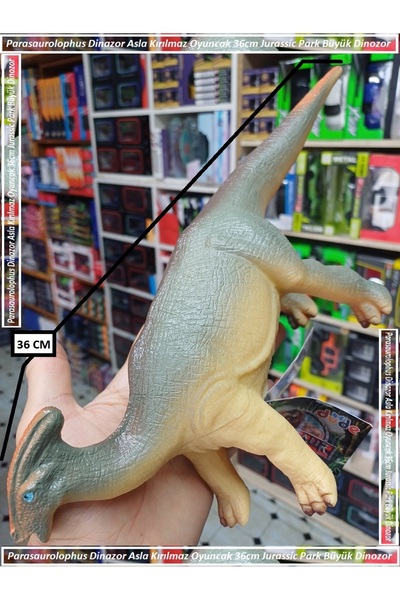 OYUNCAKSAHİLİ Parasaurolophus Dinazor Asla Kırılmaz Oyuncak 36cm Jurassic Par...
