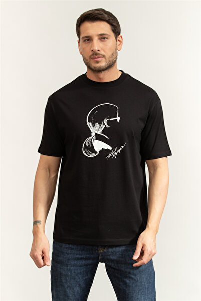 Karl Lagerfeld Ανδρικό T-shirt 755146-562224 Μαύρο