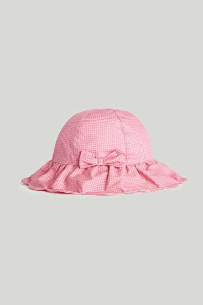 MOTHERCARE قبعة واقية من الشمس وردية اللون بنمط مربعات UPF50+