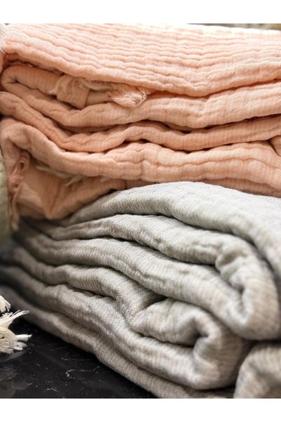 Tara Aura Powder, 100% Cotton Double 3-Layer Muslin Bedspread