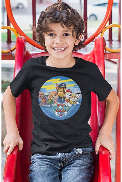 SEVBANO Tricou pentru copii cu imprimeu Paw Petrol, unisex, cu desene animate...