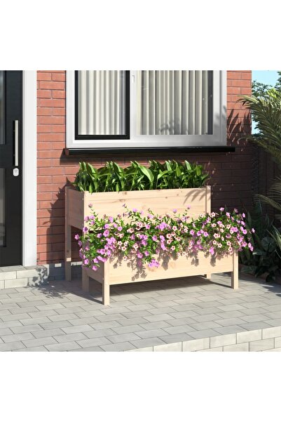 vidaxl Jardiniera, 110x84x75 cm, lemn masiv de pin