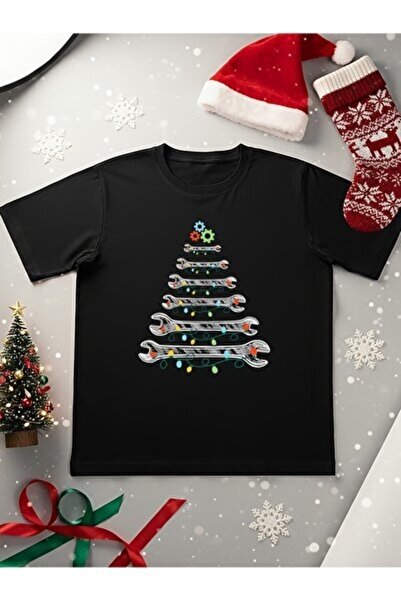 yiou trendy clothing تي شيرت رجالي من Sovae بتصميم ميكانيكي مع طباعة مفتاح رب...