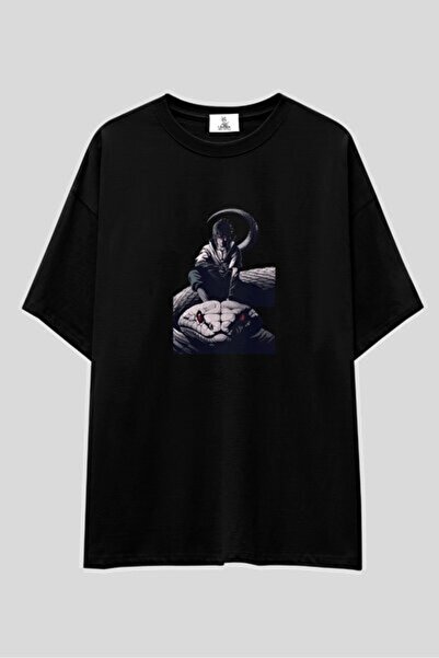 yiou trendy clothing تي شيرت UmbraWear Naruto Anime كبير الحجم للجنسين 100% ق...