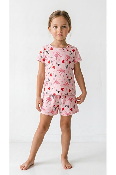 DANBİ Kız Çocuk 4,5,6,7,8,9,10,11 Yaş Yazlık Pijama Takımı